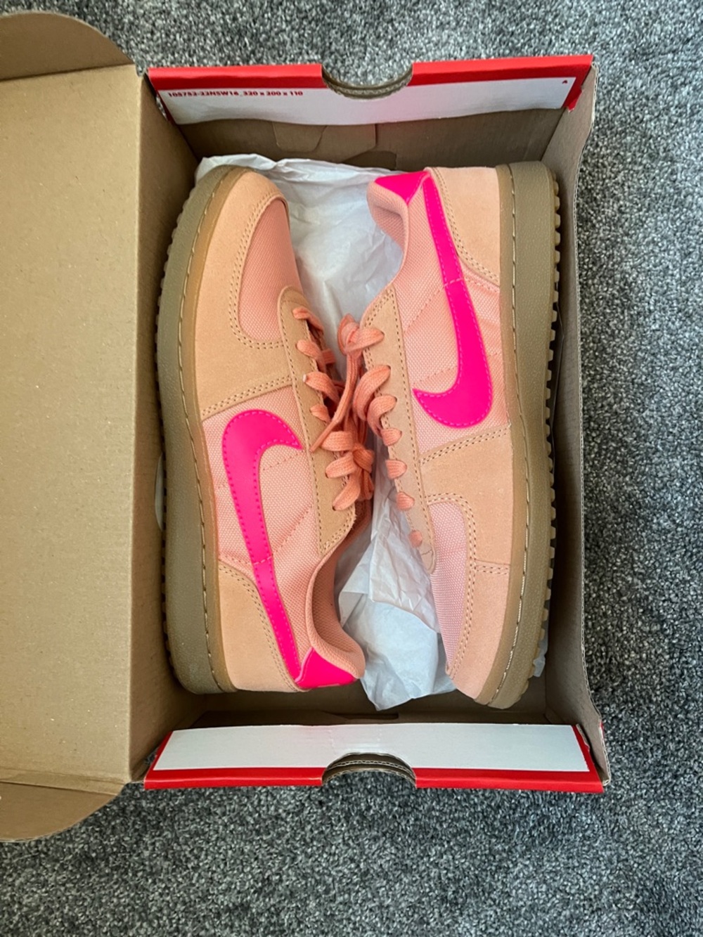 Nike Kids Sneakers in Pink and Tan